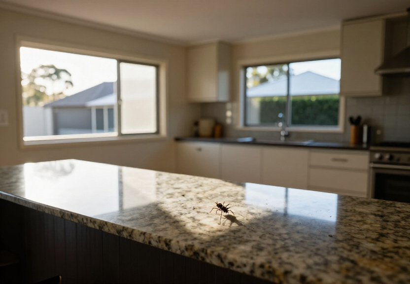 Spider-free garage in Willmot after pest control